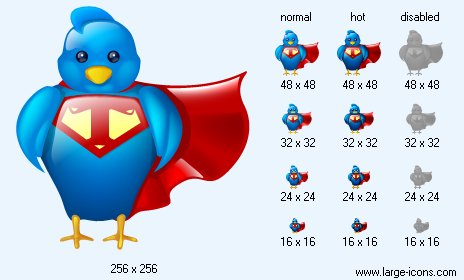 464x280 Super Twitter Icon Image Free Large Twitter Icons
