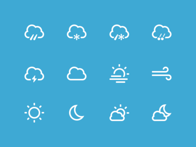 400x300 Best Free Weather Icon Sets