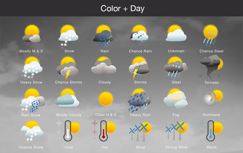1000x631 Animated Weather Icons Pack With Forecast Templates Deep Vision