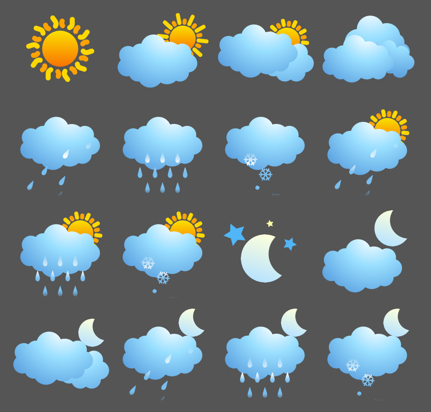 859x821 Weather Icons