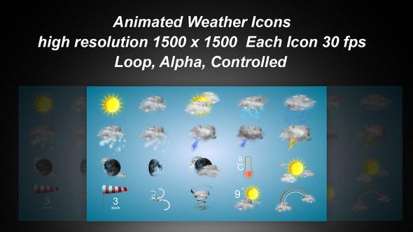 590x332 Videohive Weather Icons