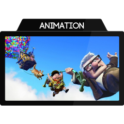 256x256 Animation Icon Movie Folder Iconset Lajonard