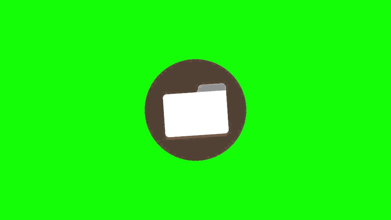 1280x720 Free Folder Icon Animation Hd Green Screen