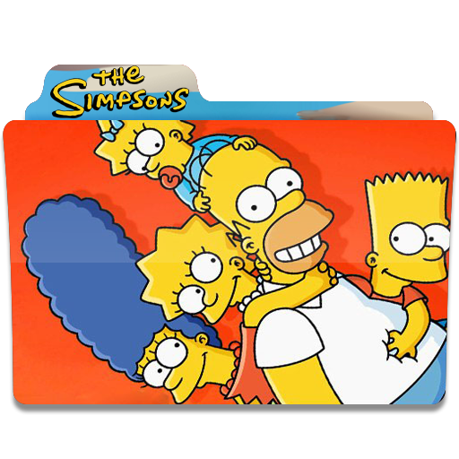 512x512 The Simpsons, Family, Series, Cartoon, Folder, Folders Icon Free