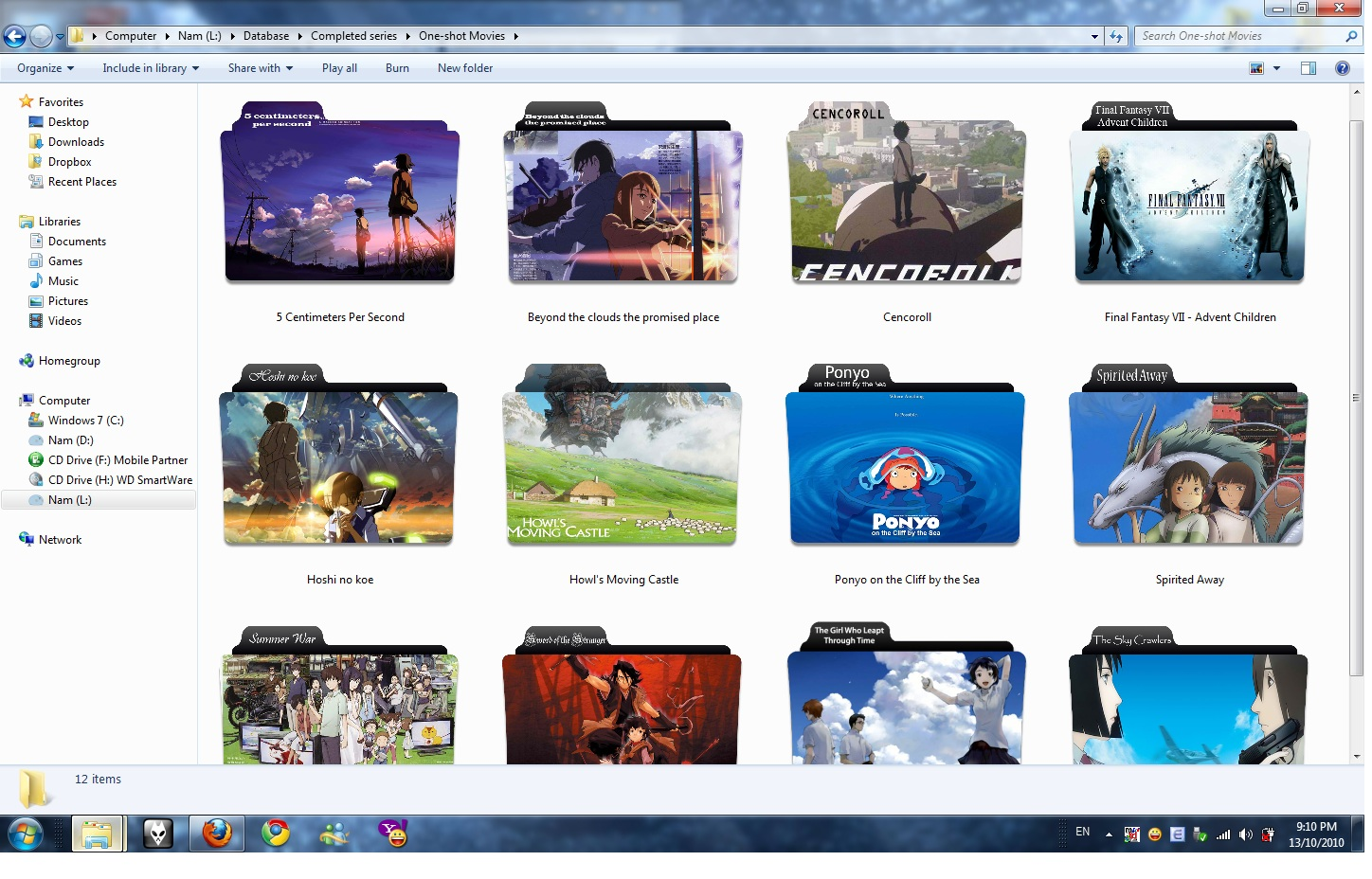 1448x928 Anime Folder Icons