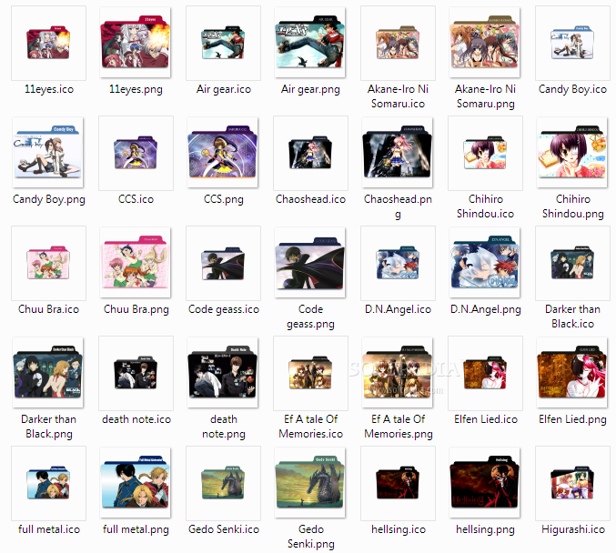 677x608 Download Anime Folders