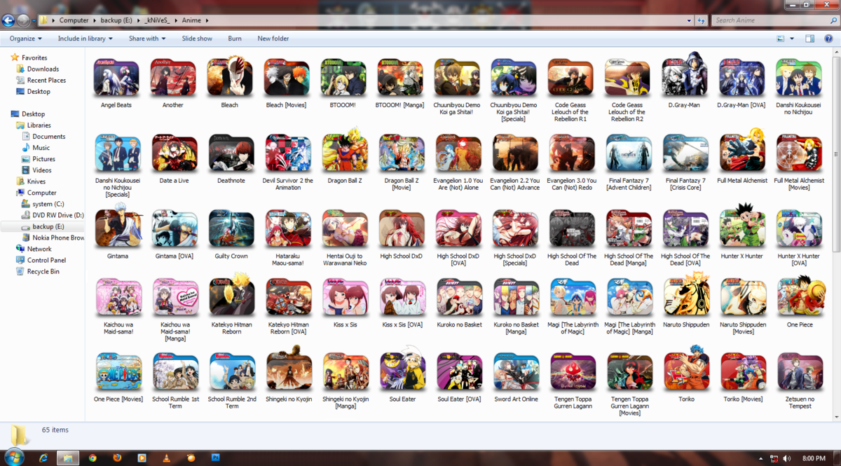 1200x665 Otaku Anime Folder Icons Collection