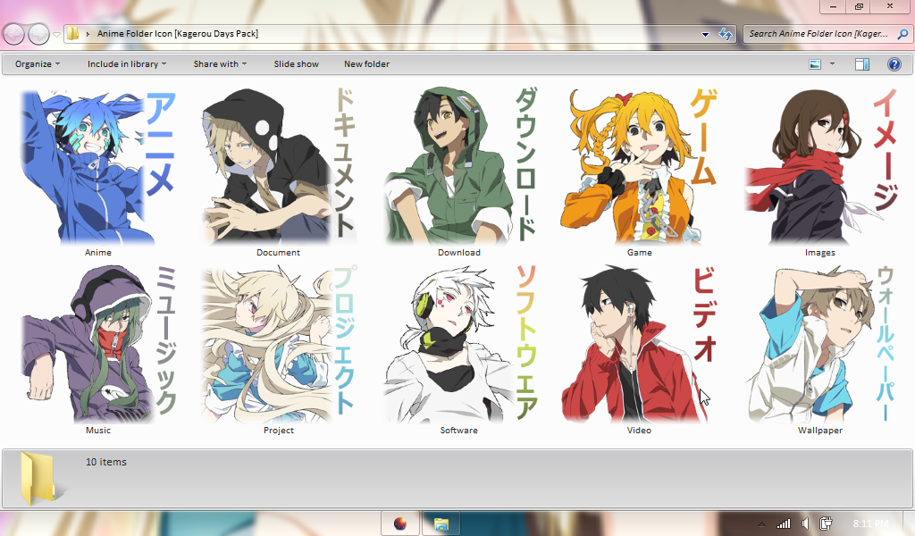 1024x600 Anime Folder Icon