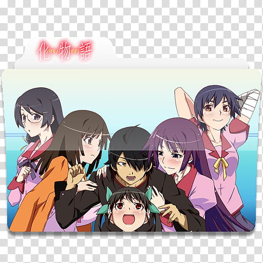 512x512 Anime Request Folder Icons, Bakemonogatari, Monogatari Series