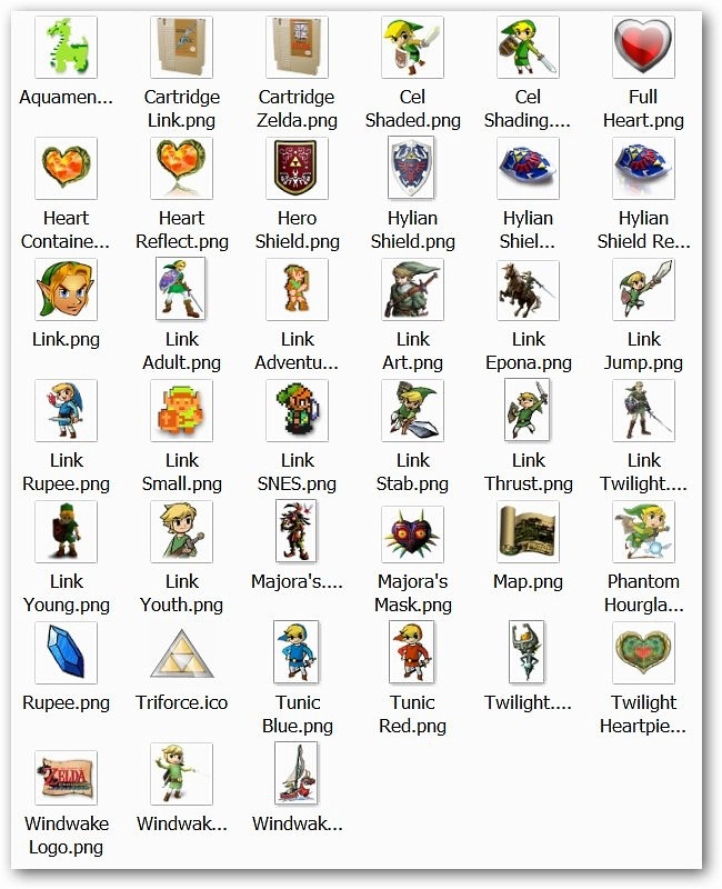 650x800 Desktop Fun Legend Of Zelda Customization Set