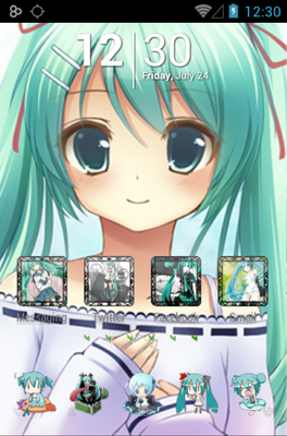 264x400 Hatsune Miku Android Icon Pack