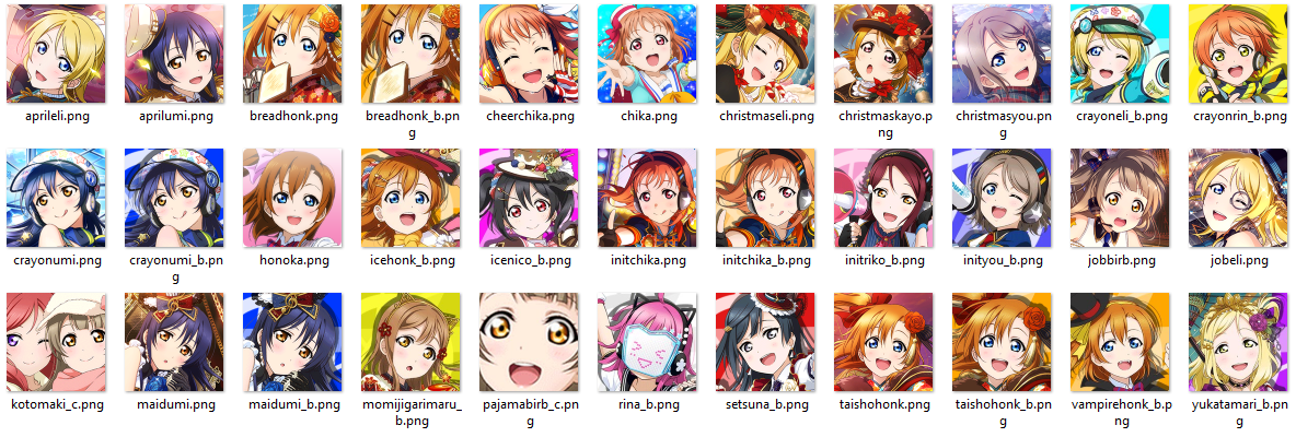 1184x400 I Made An Sif Icon Pack For Android Schoolidolfestival