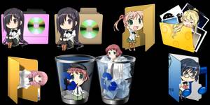 Anime Recycle Bin Icon at Vectorified.com | Collection of Anime Recycle ...