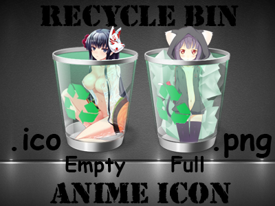 400x300 Recycle Bin Anime Icons