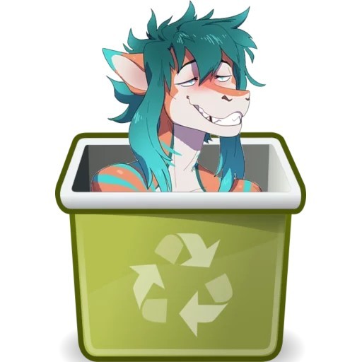 Anime Recycle Bin Icon at Vectorified.com | Collection of Anime Recycle