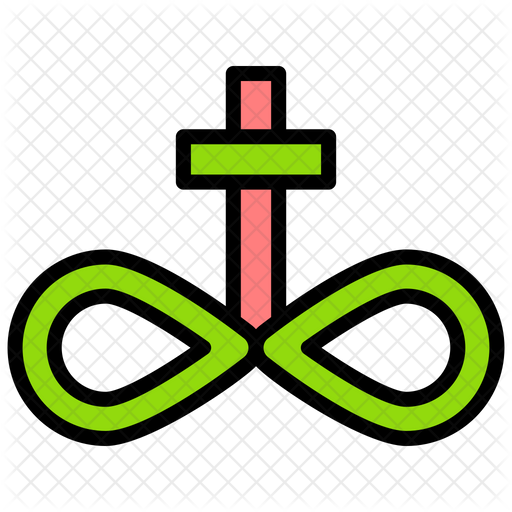 512x512 Ankh Icon Of Colored Outline Style