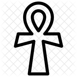 256x256 Ankh Icon Of Line Style