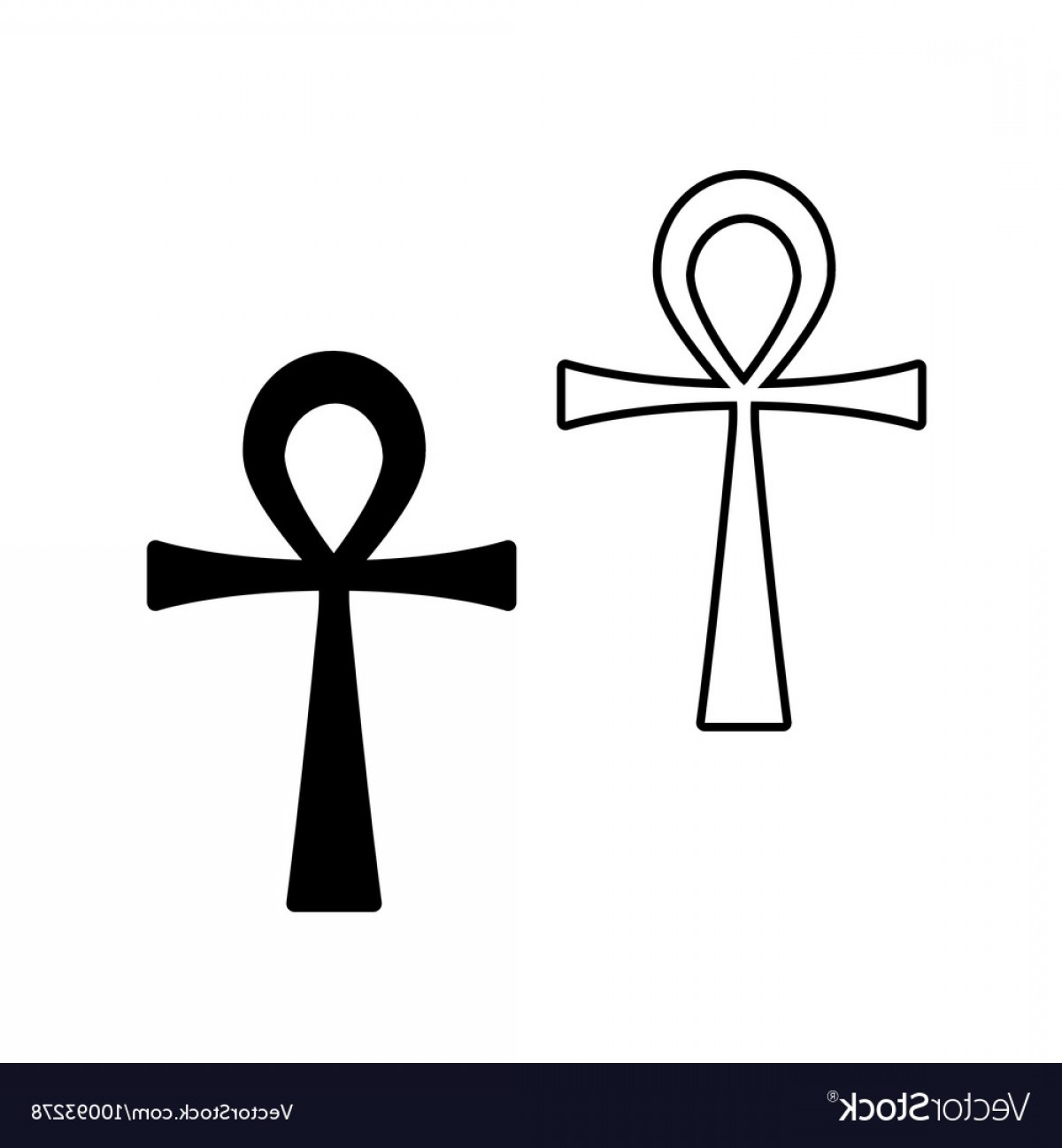 Анкх Египетский крест вектор