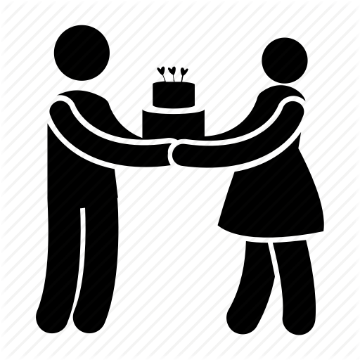 512x512 Anniversary Celebration, Couple Anniversary, Couple With Cake