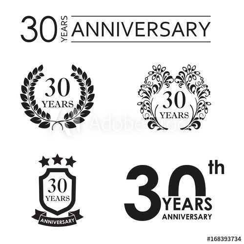 500x500 Years Anniversary Set Anniversary Icon Emblem Or Label