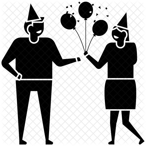 512x512 Happy Wedding Anniversary Icon Of Glyph Style