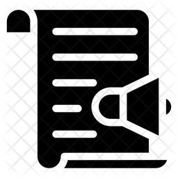 256x256 Announcement Icon Of Glyph Style