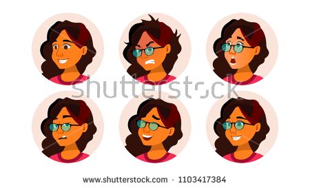 450x273 Avatar Icon Woman Vector Human Emotions Anonymous Female