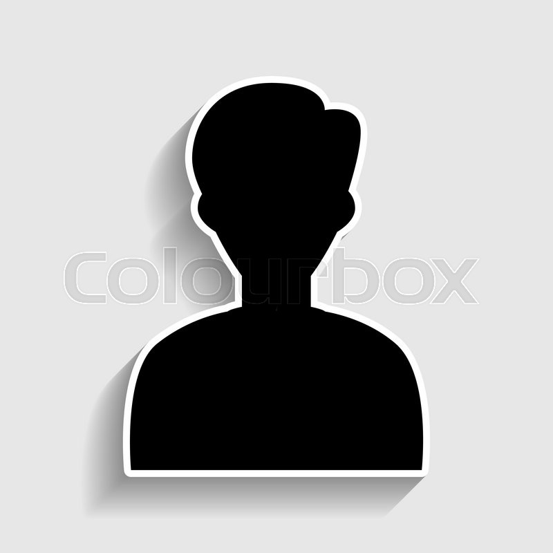 800x800 User Avatar Anonymous Sign Sticker Stock Vector Colourbox