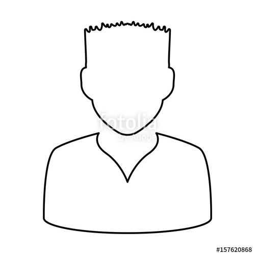 500x500 Avatar Men Anonymous Vector Illustration Graphic Design Icon