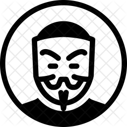 256x256 Anonymous Icon Of Glyph Style