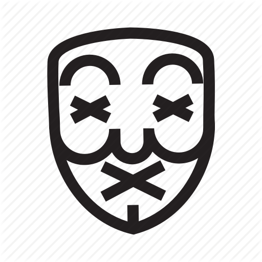 512x512 Anonymous, Die, Emoticon, Hacker, Mask Icon
