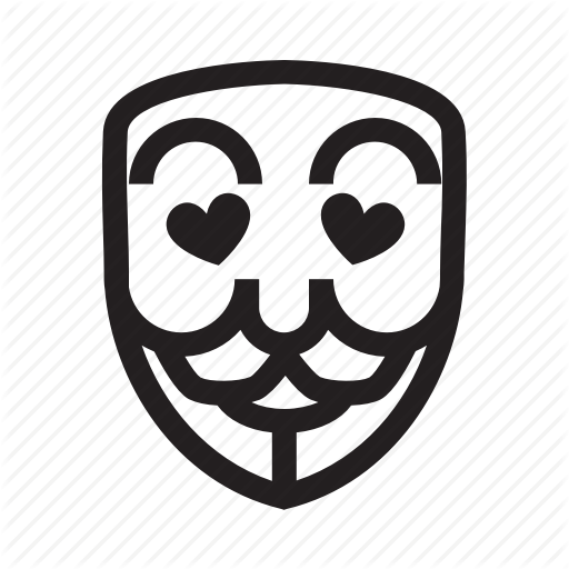512x512 Anonymous, Emoticon, Hacker, Lovely, Mask Icon