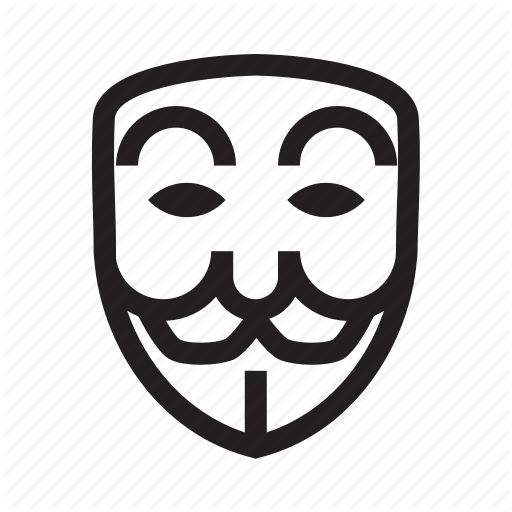 512x512 Anonymous, Emoticon, Hacker, Mask, Poker Face Icon