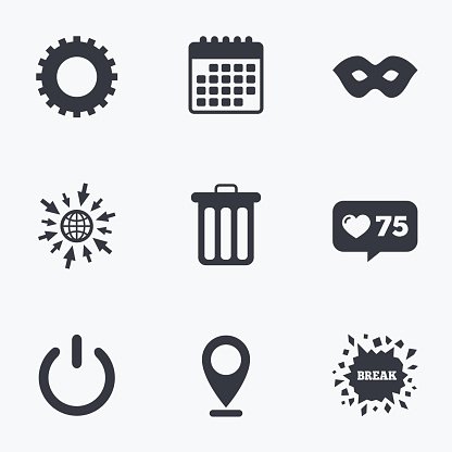 416x416 Anonymous Mask And Gear Recycle Bn Premium Clipart