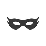 160x160 Black Anonymous Mask Icon Template Black Color Editable Mask