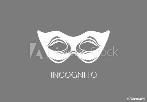 500x347 Vector Illustration Of Carnival Mask Icon Anonymous Person