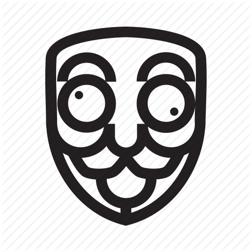 512x512 Anonymous, Crazy, Emoticon, Hacker, Mask Icon