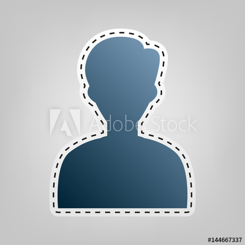 500x500 User Avatar Illustration Anonymous Sign Vector Blue Icon