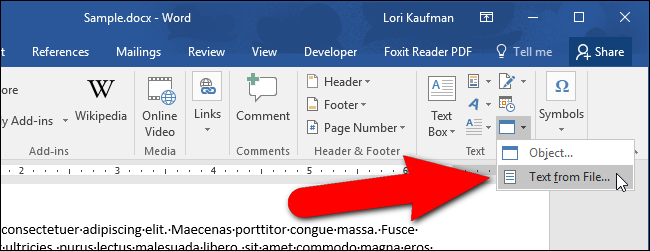 650x251 How To Insert The Contents Of One Word Document Into Another
