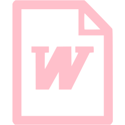 256x256 Pink Word Icon