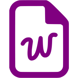 256x256 Purple Word Icon