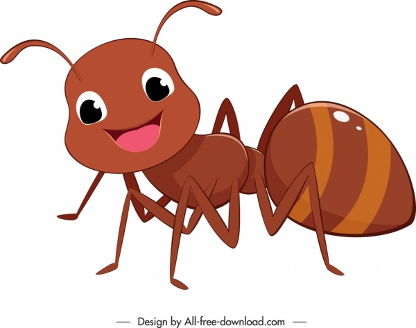 Ant Icon Lovely Stylized Cartoon Sketch Free Vector In Adobe 600x473 Ant Icon Lovely Stylized Cartoon Sketch Free Vector In Adobe