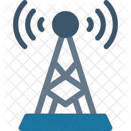 256x256 Antenna Icon Of Flat Style
