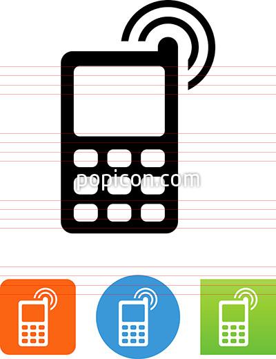 400x520 Cell Phone With Antenna Icon
