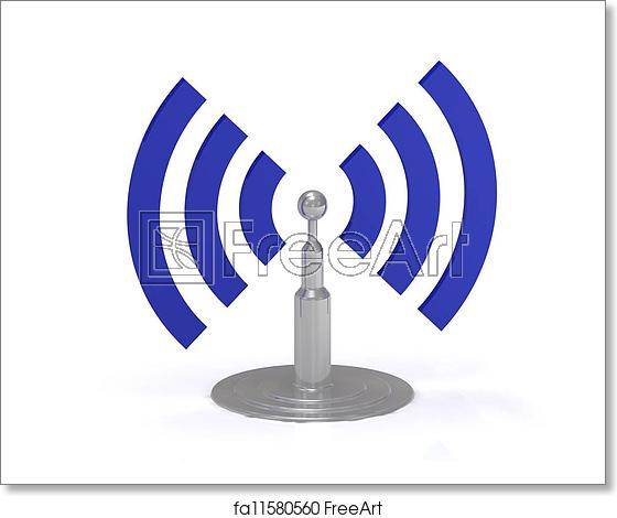 560x470 Free Art Print Of Wifi Antenna Icon Wifi Antenna Icon On White