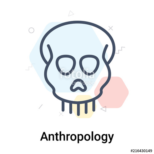 500x500 Anthropology Icon Vector Sign And Symbol Isolated On White