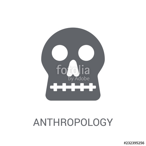 500x500 Anthropology Icon Trendy Anthropology Logo Concept On White