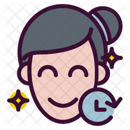 256x256 Anti Aging Icon Of Colored Outline Style