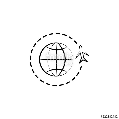 500x500 Travel World Icon Element Of Anti Aging Icon For Mobile Concept