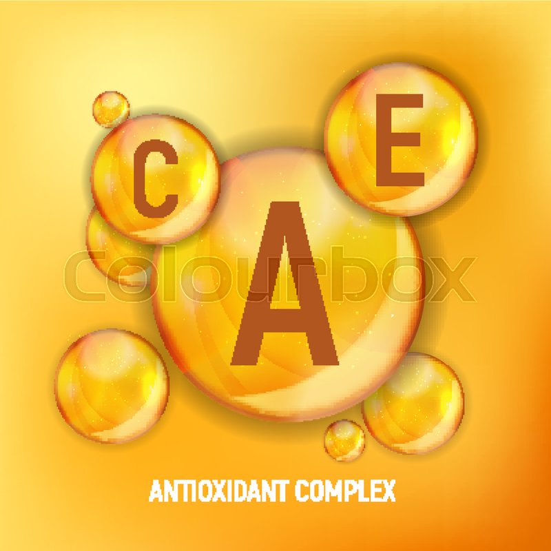 800x800 Vitamin A, C, E Icon Antioxidant Stock Vector Colourbox